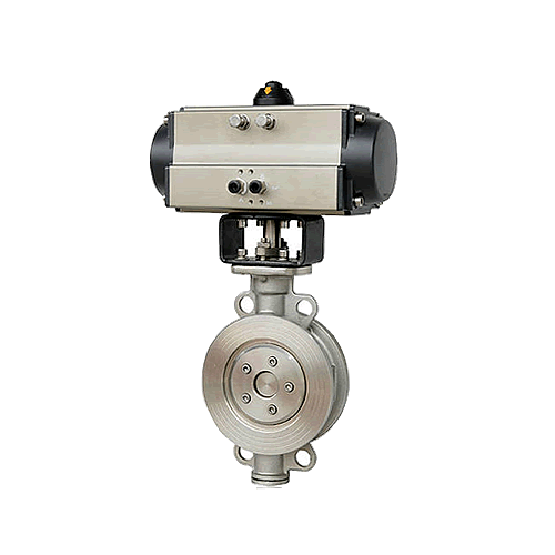 不銹鋼氣動(dòng)硬密封蝶閥 對夾式 D673W